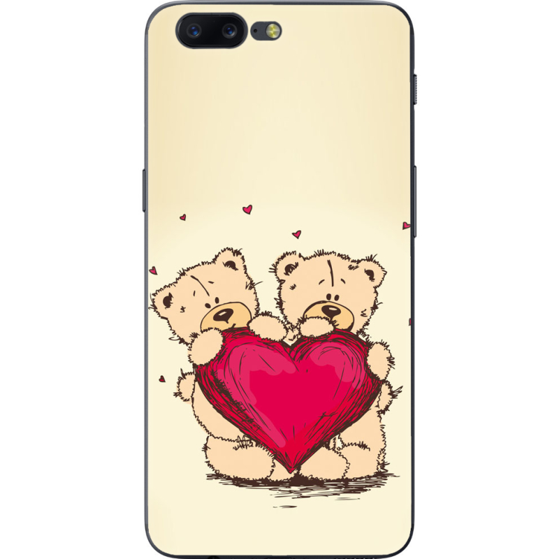 Чехол U-print OnePlus 5 Teddy Bear Love