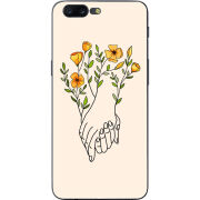 Чехол U-print OnePlus 5 Flower Hands