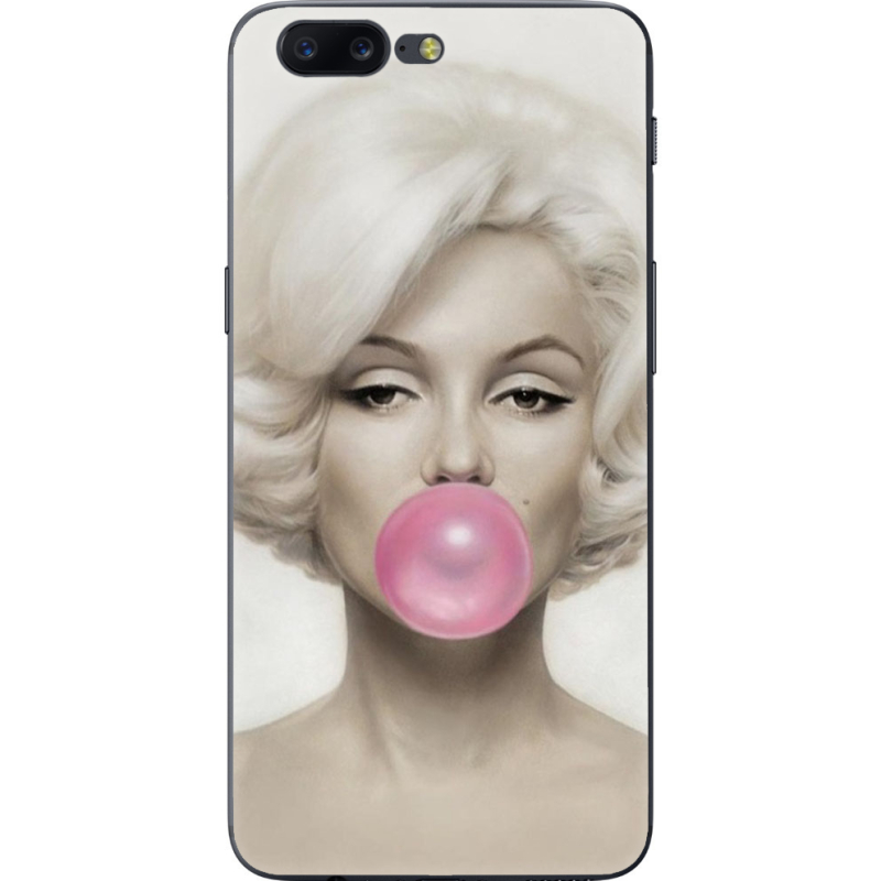 Чехол U-print OnePlus 5 Marilyn Monroe Bubble Gum