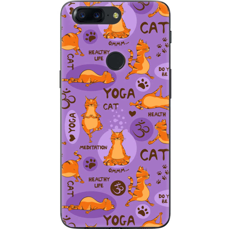 Чехол U-print OnePlus 5T Yoga Cat