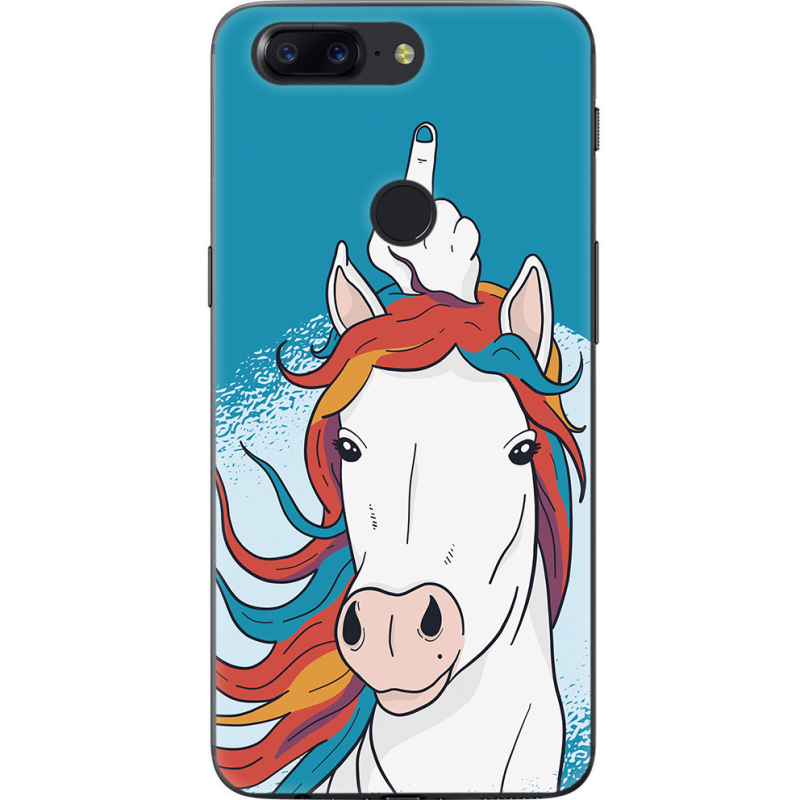 Чехол U-print OnePlus 5T Fuck Unicorn