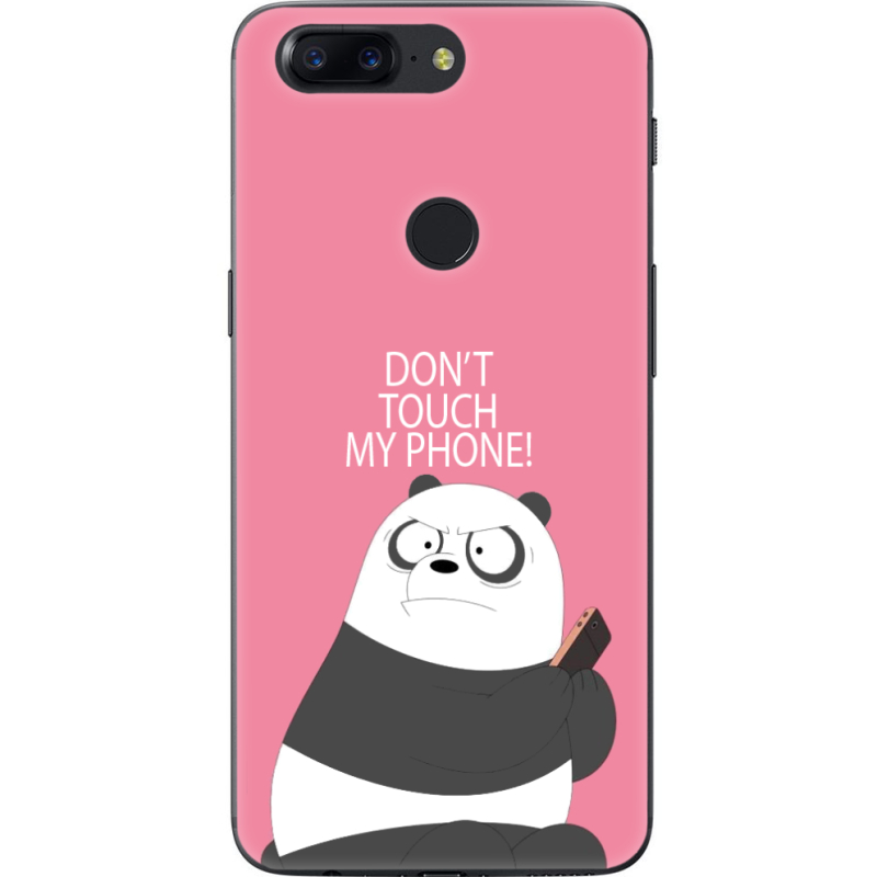 Чехол U-print OnePlus 5T Dont Touch My Phone Panda