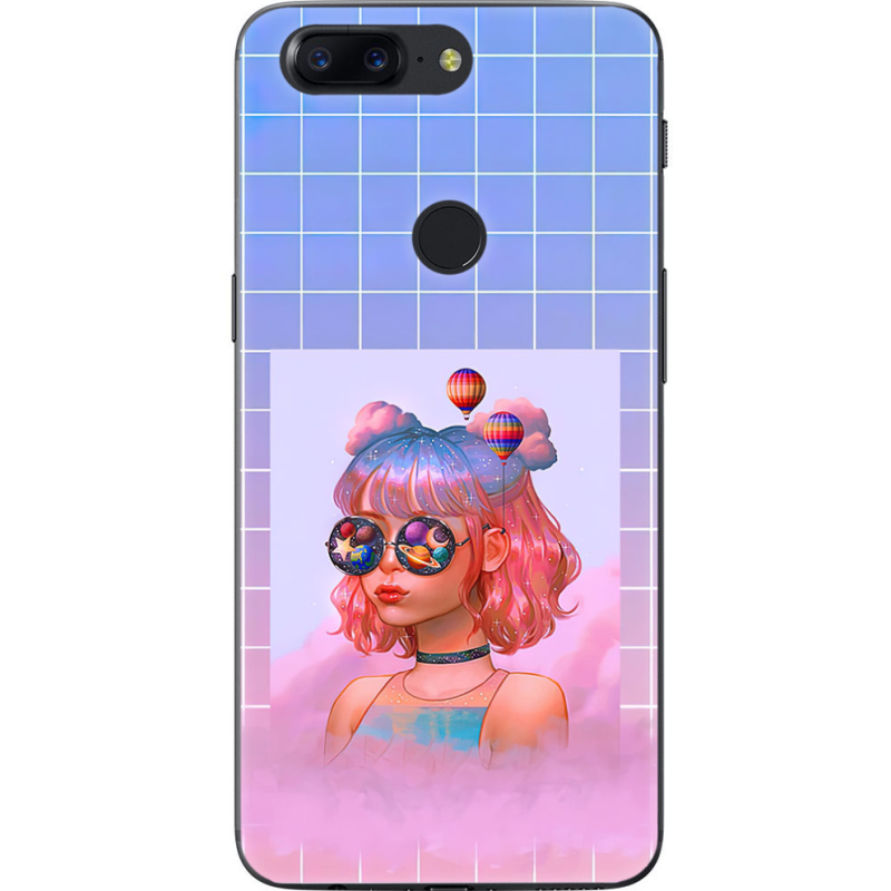 Чехол U-print OnePlus 5T Girl in the Clouds