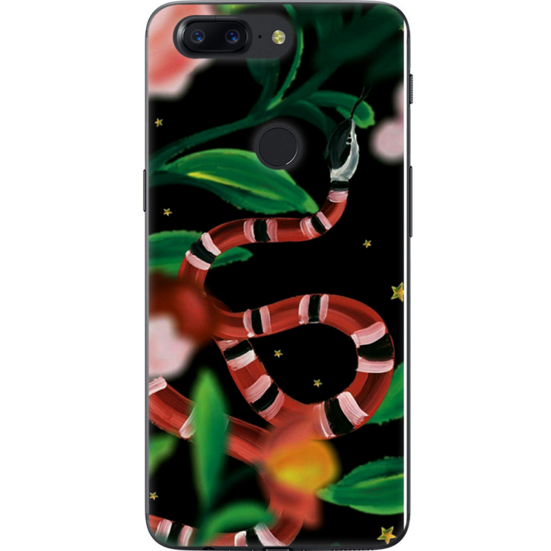 Чехол U-print OnePlus 5T Red Snake