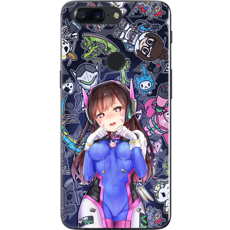 Чехол U-print OnePlus 5T Overwatch D.VA