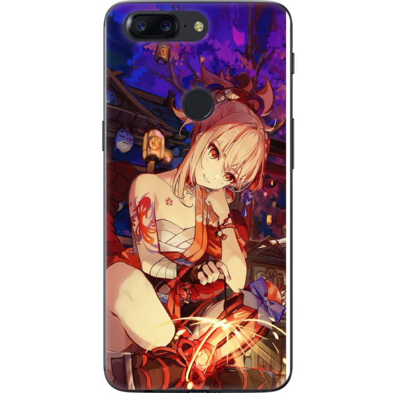 Чехол U-print OnePlus 5T Genshin Ёимия с огоньком
