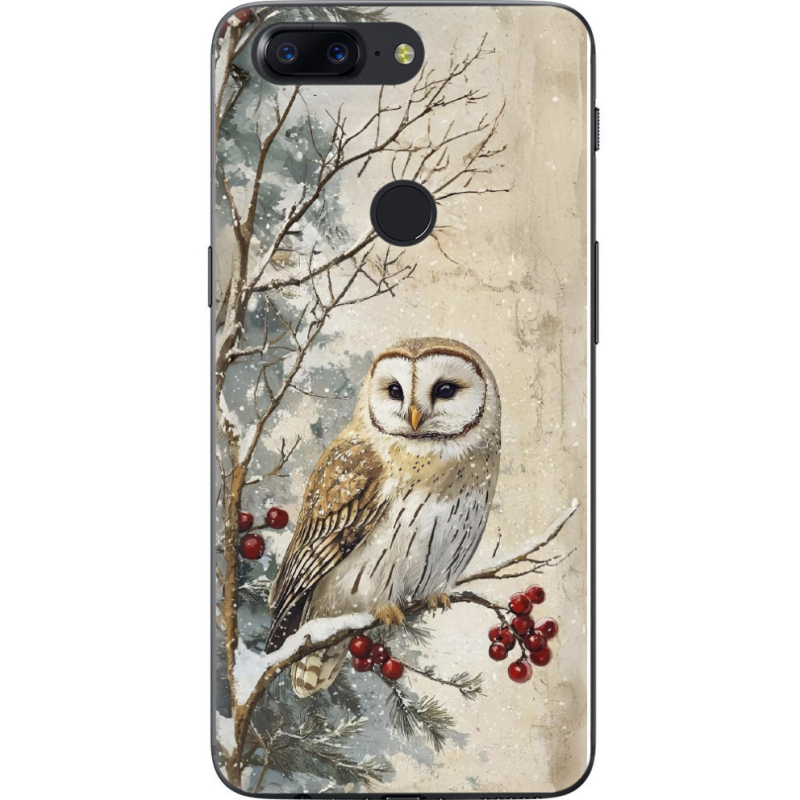 Чехол U-print OnePlus 5T Christmas Owl