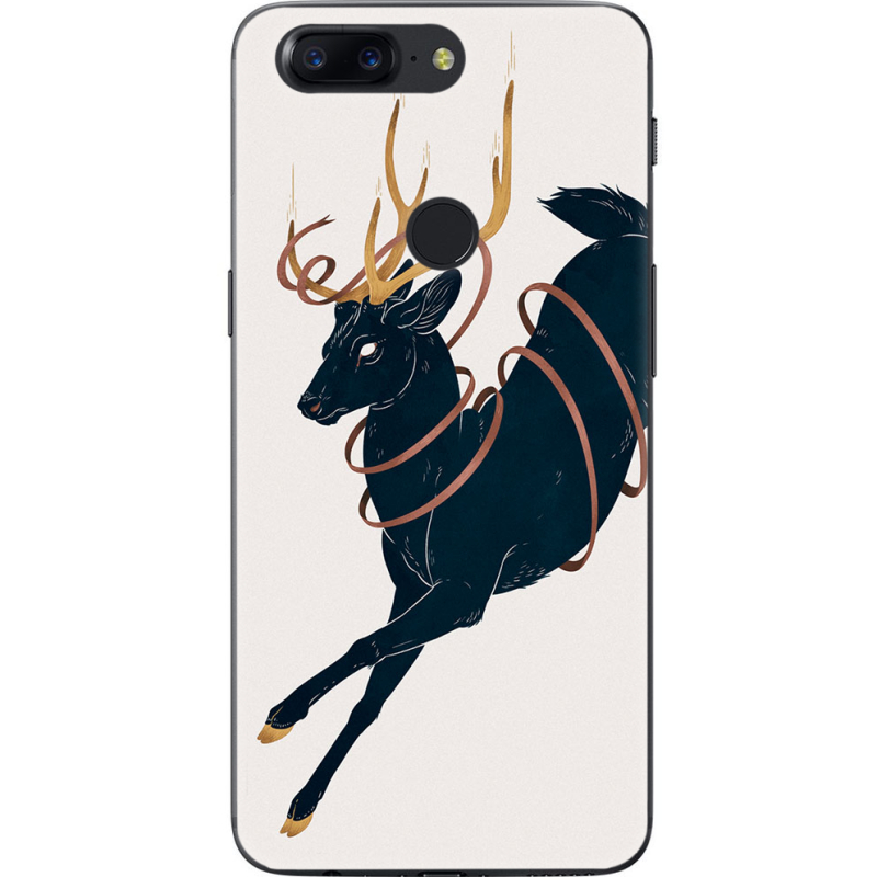 Чехол U-print OnePlus 5T Black Deer