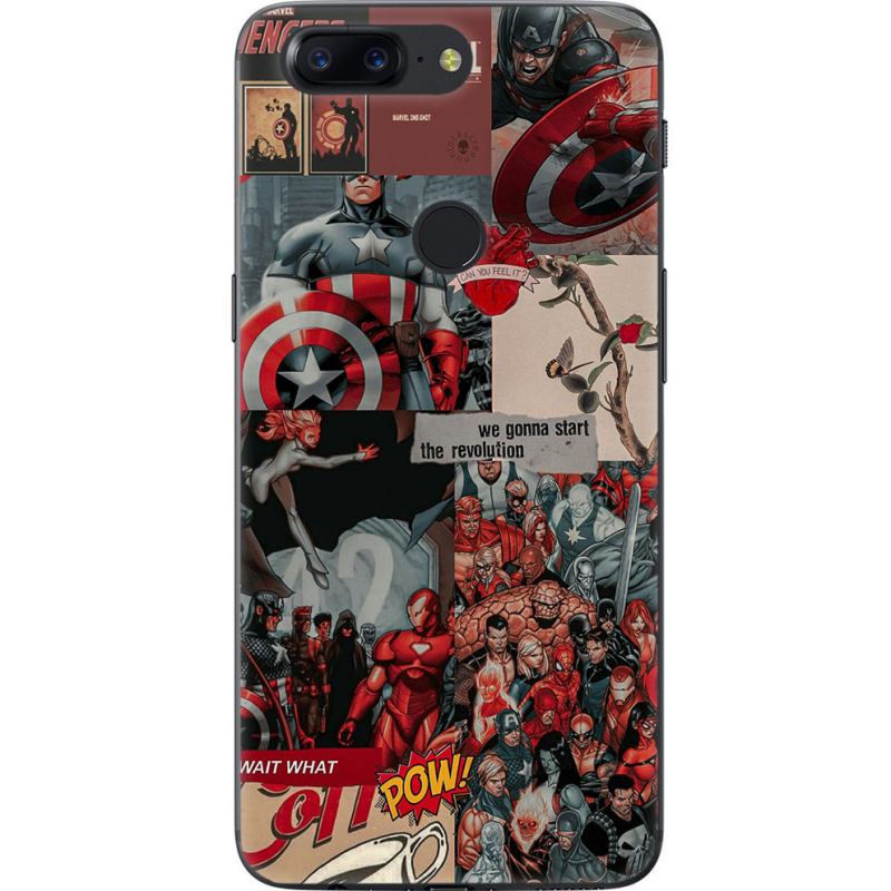 Чехол U-print OnePlus 5T Marvel Avengers