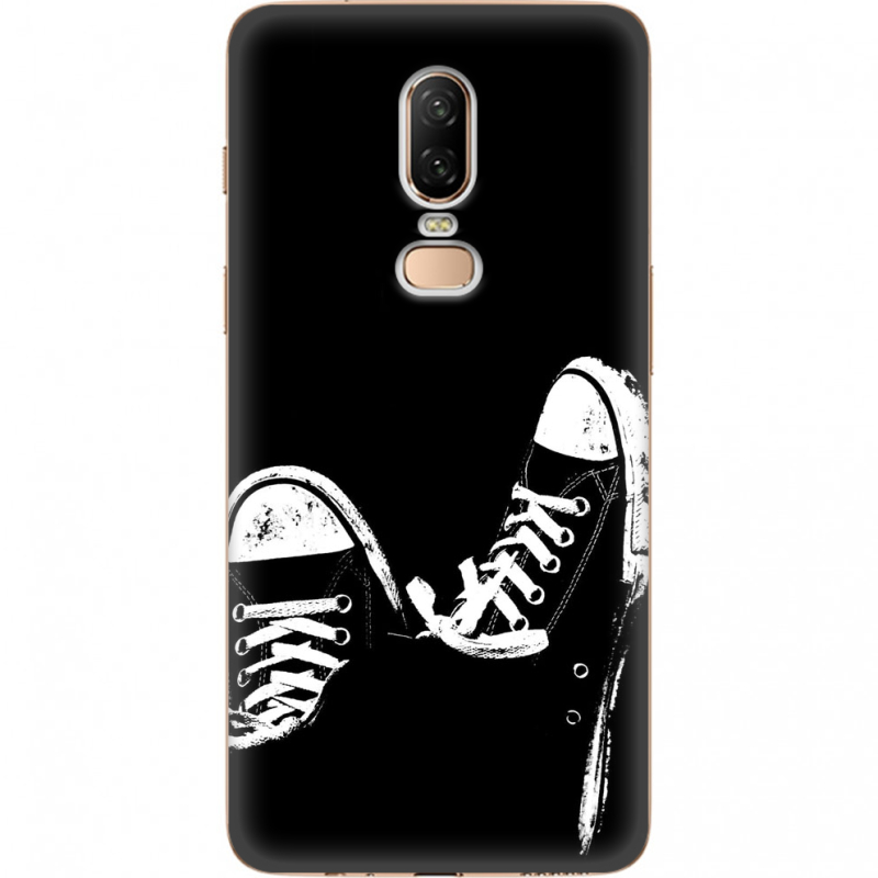 Чехол U-print OnePlus 6 Black Sneakers