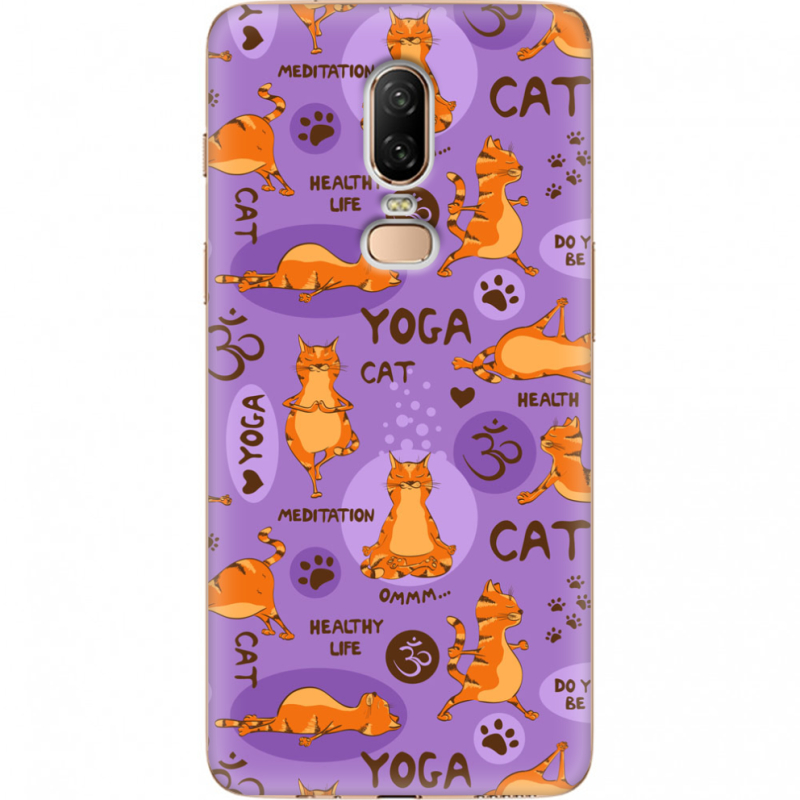 Чехол U-print OnePlus 6 Yoga Cat