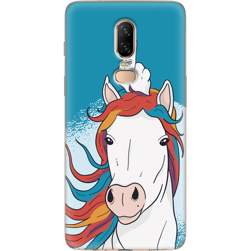 Чехол U-print OnePlus 6 Fuck Unicorn