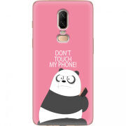 Чехол U-print OnePlus 6 Dont Touch My Phone Panda