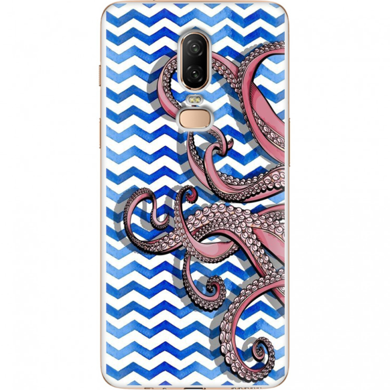 Чехол U-print OnePlus 6 Sea Tentacles