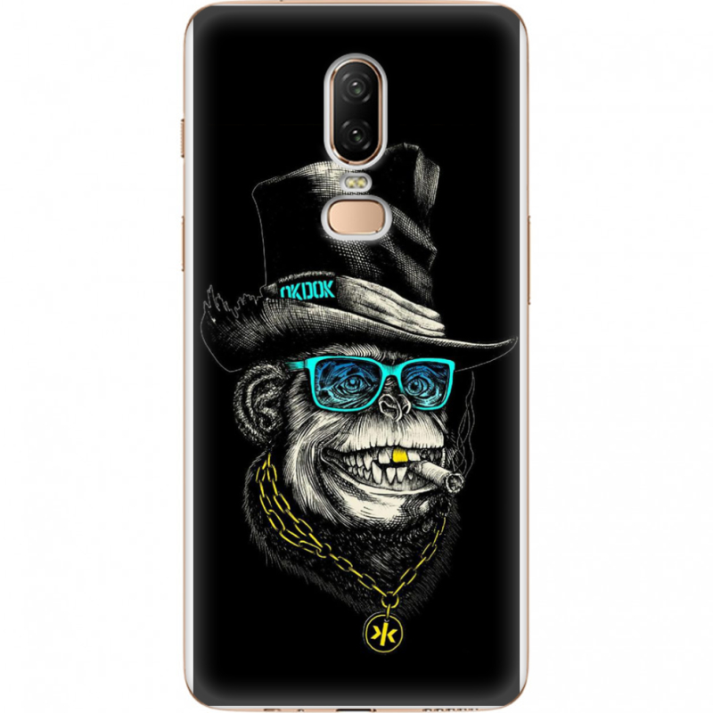 Чехол U-print OnePlus 6 Rich Monkey