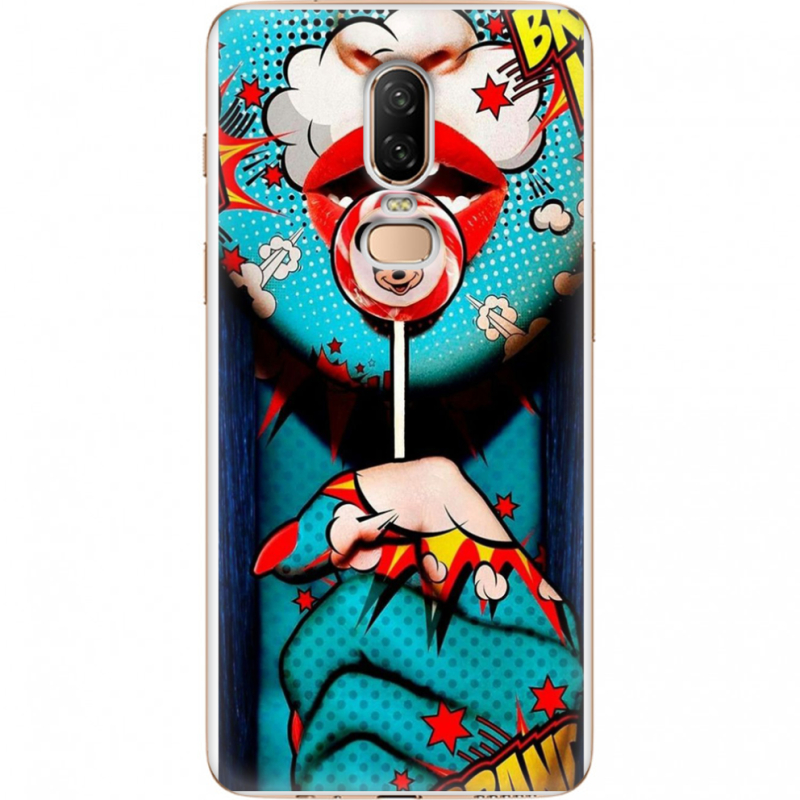 Чехол U-print OnePlus 6 Girl Pop Art