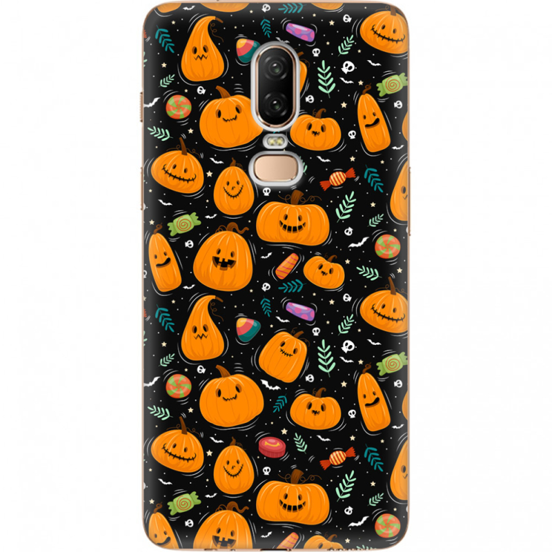 Чехол U-print OnePlus 6 Cute Halloween