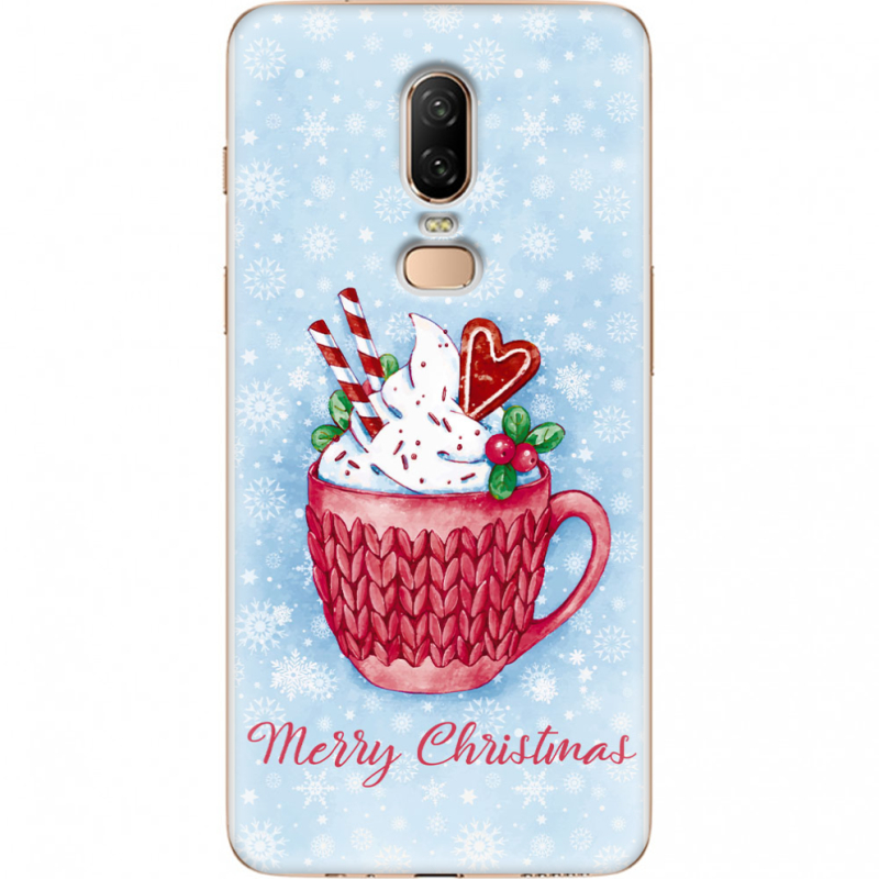 Чехол U-print OnePlus 6 Spicy Christmas Cocoa