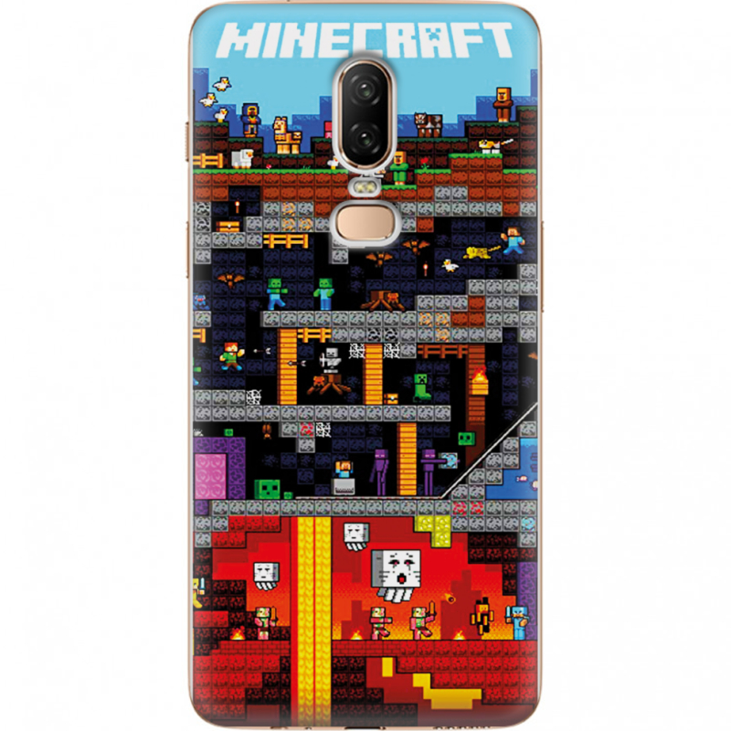 Чехол U-print OnePlus 6 Minecraft Lode Runner