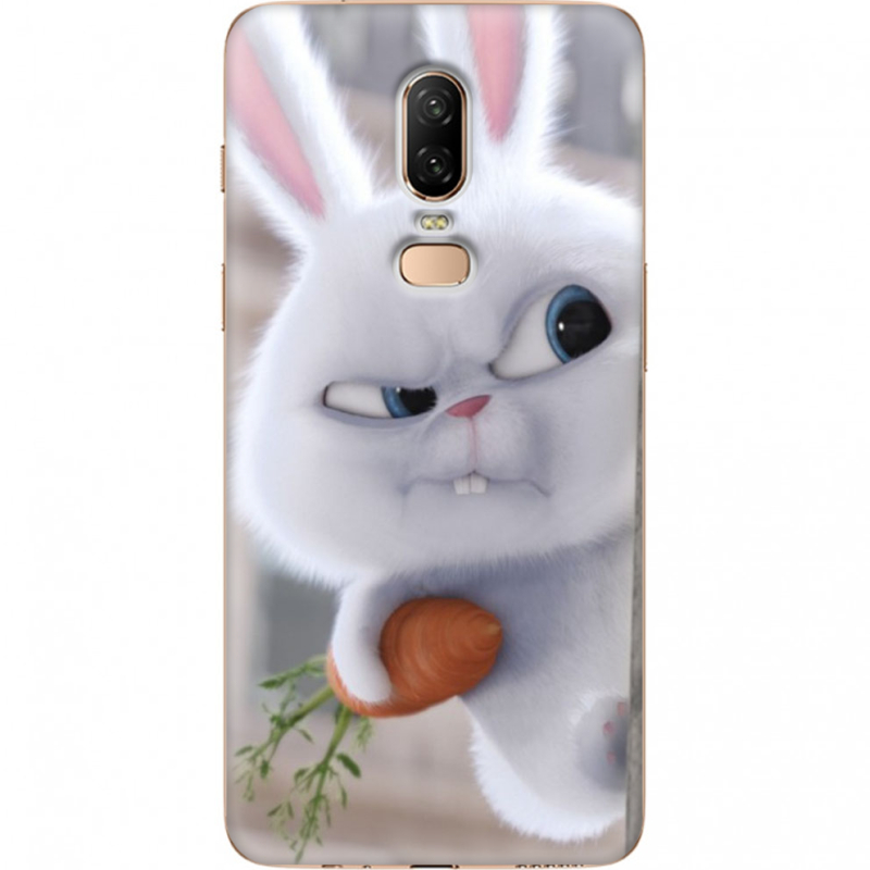 Чехол U-print OnePlus 6 Rabbit Snowball