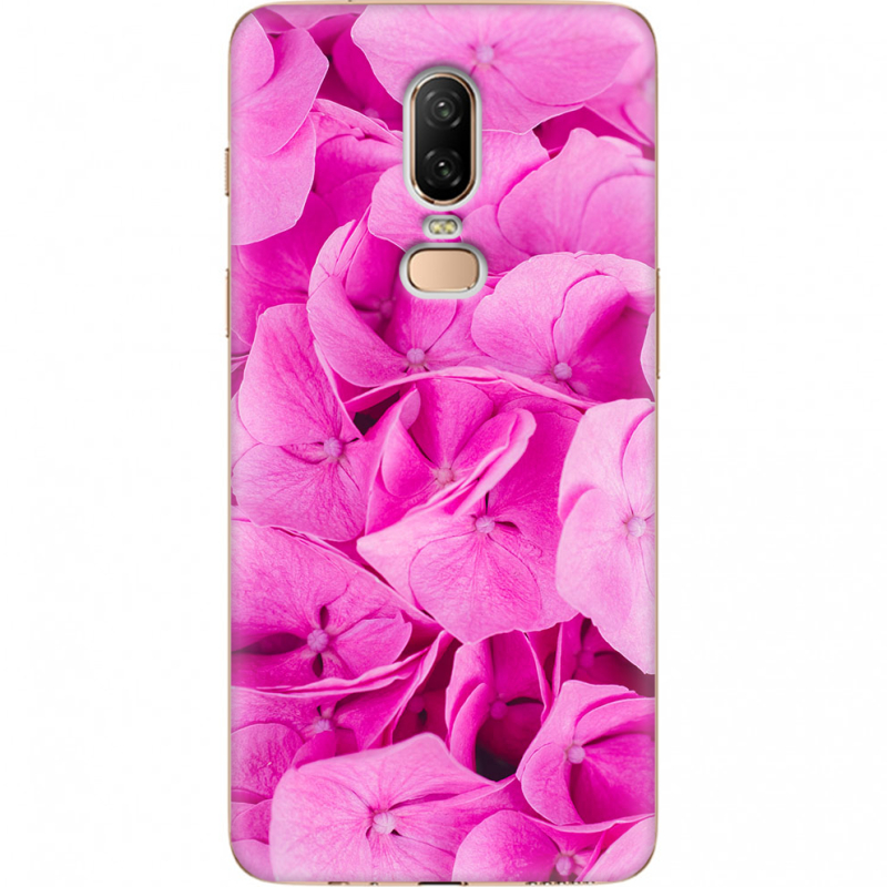 Чехол U-print OnePlus 6 Pink Flowers