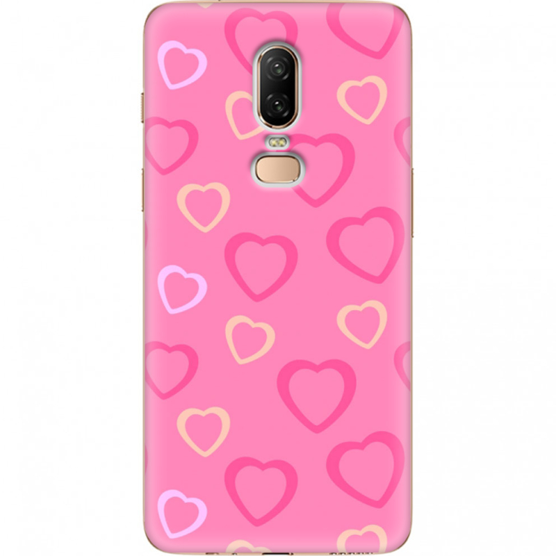 Чехол U-print OnePlus 6 Sugar Hearts