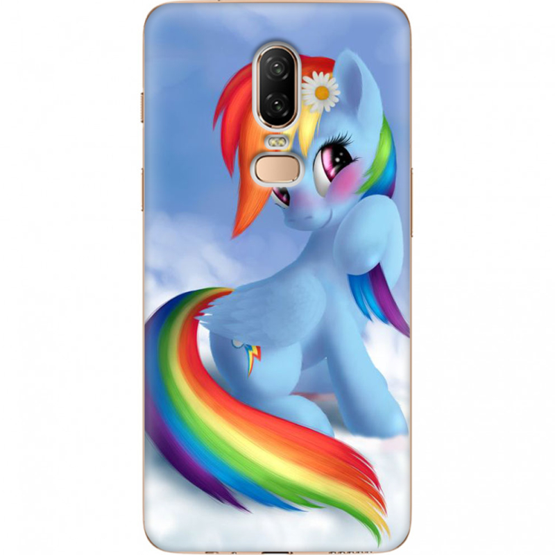 Чехол U-print OnePlus 6 My Little Pony Rainbow Dash