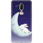 Чехол U-print OnePlus 6 Moon Bunny