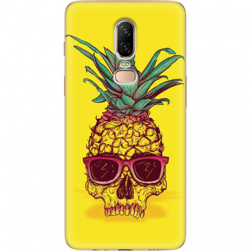 Чехол U-print OnePlus 6 Pineapple Skull