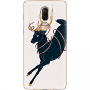 Чехол U-print OnePlus 6 Black Deer