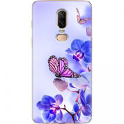 Чехол U-print OnePlus 6 Orchids and Butterflies