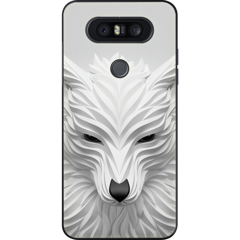 Чехол U-print LG Q8 White Wolf