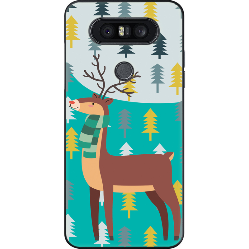 Чехол U-print LG Q8 Foresty Deer