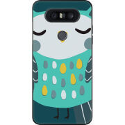 Чехол U-print LG Q8 Green Owl