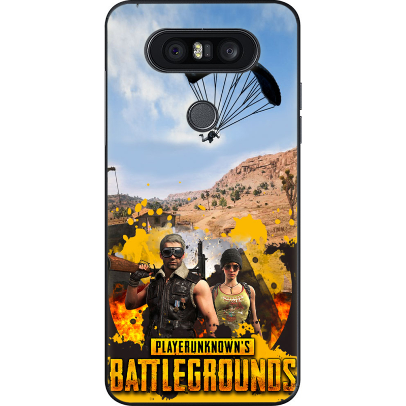 Чехол U-print LG Q8 Pubg parachute