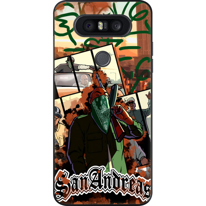 Чехол U-print LG Q8 GTA San Andreas