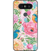 Чехол U-print LG Q8 Birds in Flowers