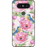 Чехол U-print LG Q8 Birds and Flowers