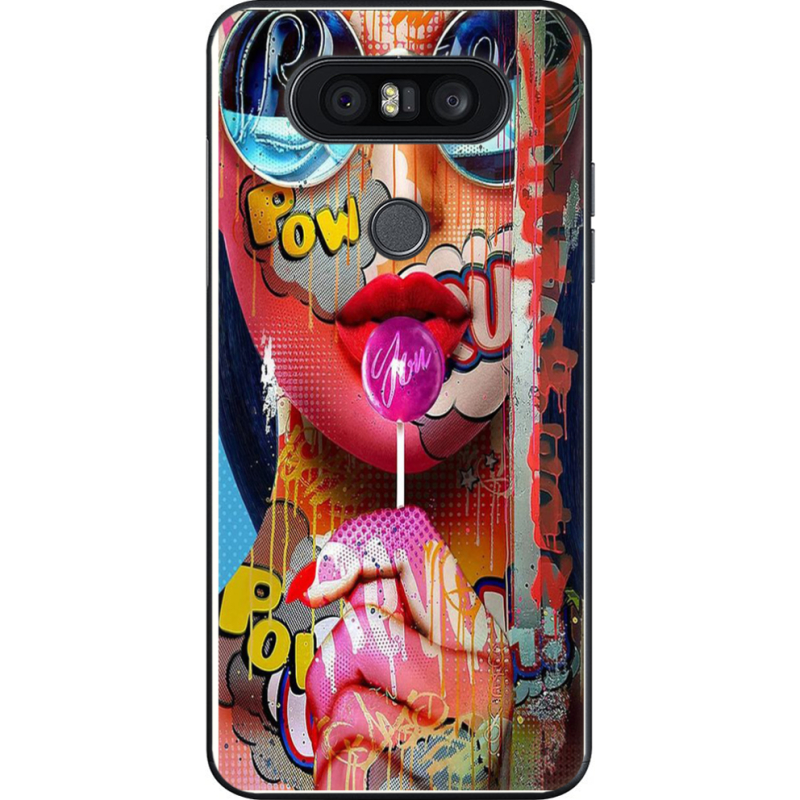 Чехол U-print LG Q8 Colorful Girl