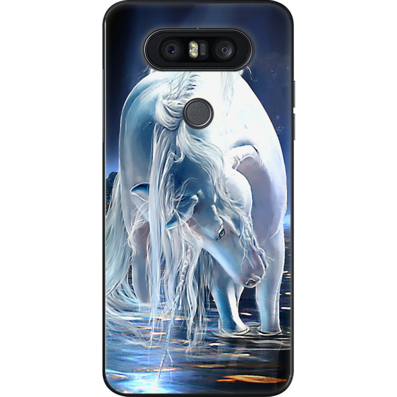 Чехол U-print LG Q8 White Horse