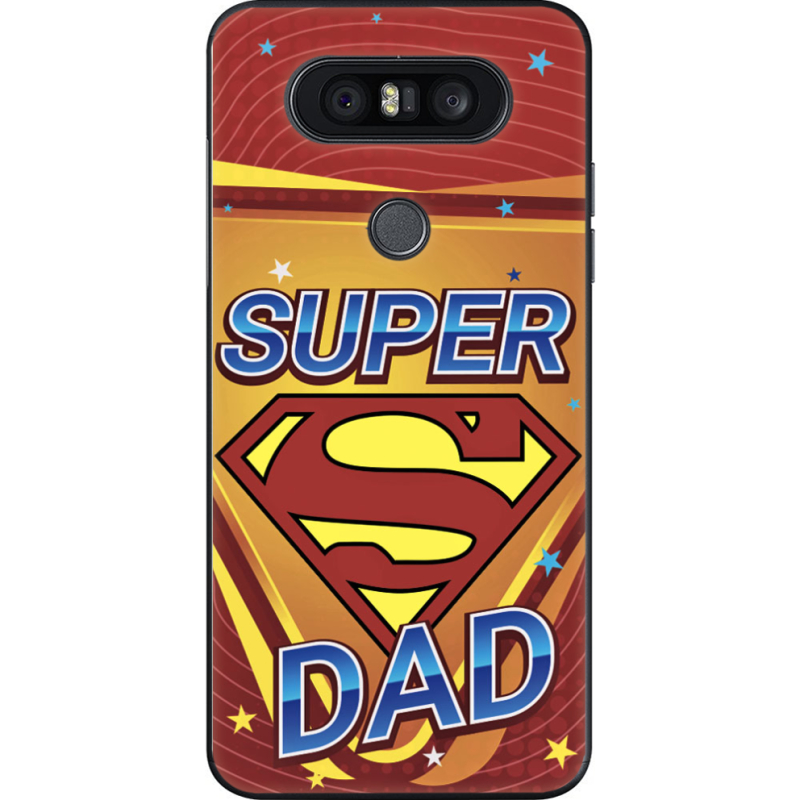 Чехол U-print LG Q8 Super Dad