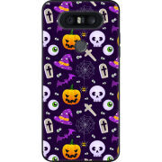 Чехол U-print LG Q8 Halloween Purple Mood