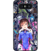 Чехол U-print LG Q8 Overwatch D.VA