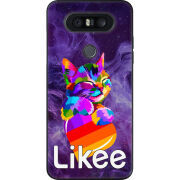 Чехол U-print LG Q8 Likee Cat