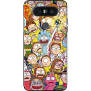 Чехол U-print LG Q8 Rick and Morty