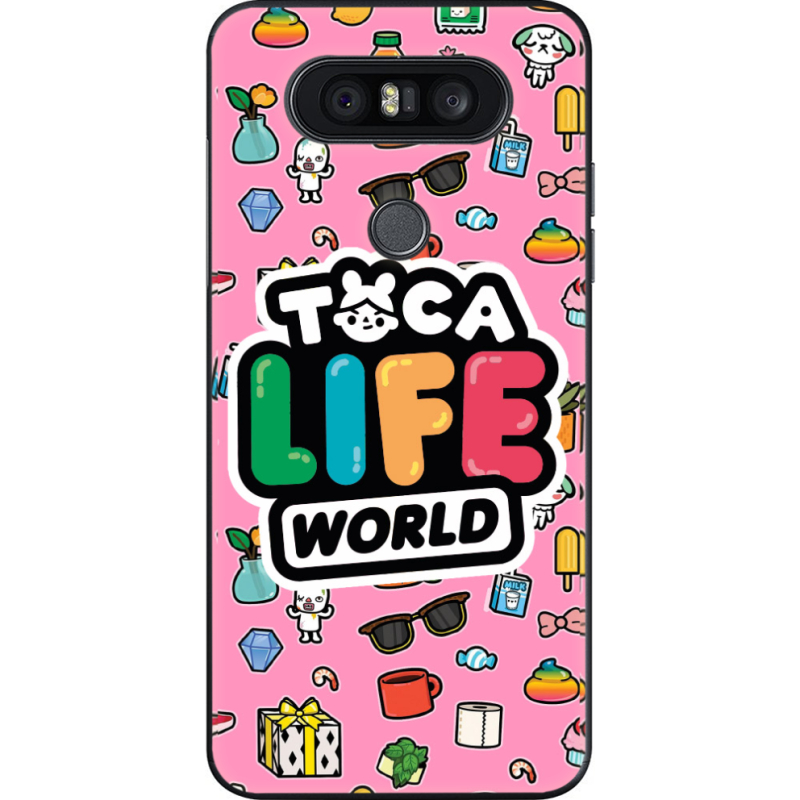 Чехол U-print LG Q8 Toca Boca Life World