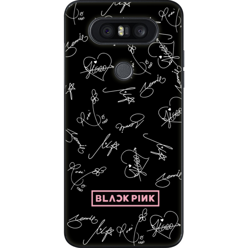 Чехол U-print LG Q8 Blackpink автограф