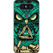 Чехол U-print LG Q8 Masonic Owl