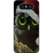 Чехол U-print LG Q8 Christmas Owl