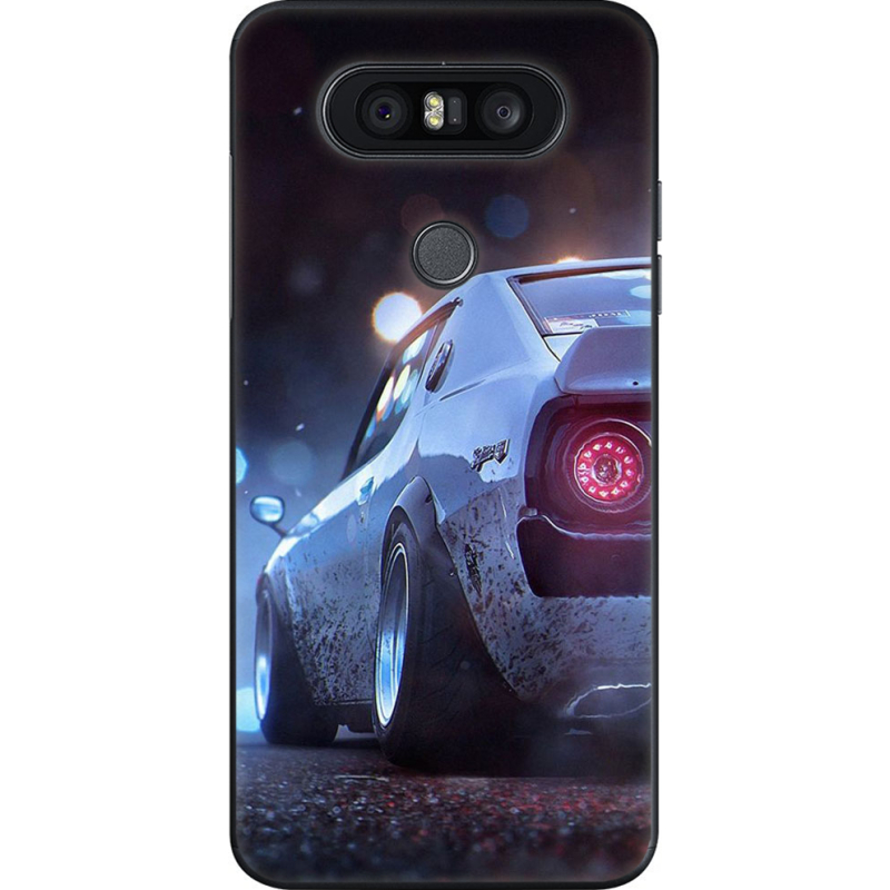 Чехол U-print LG Q8 Silver Car